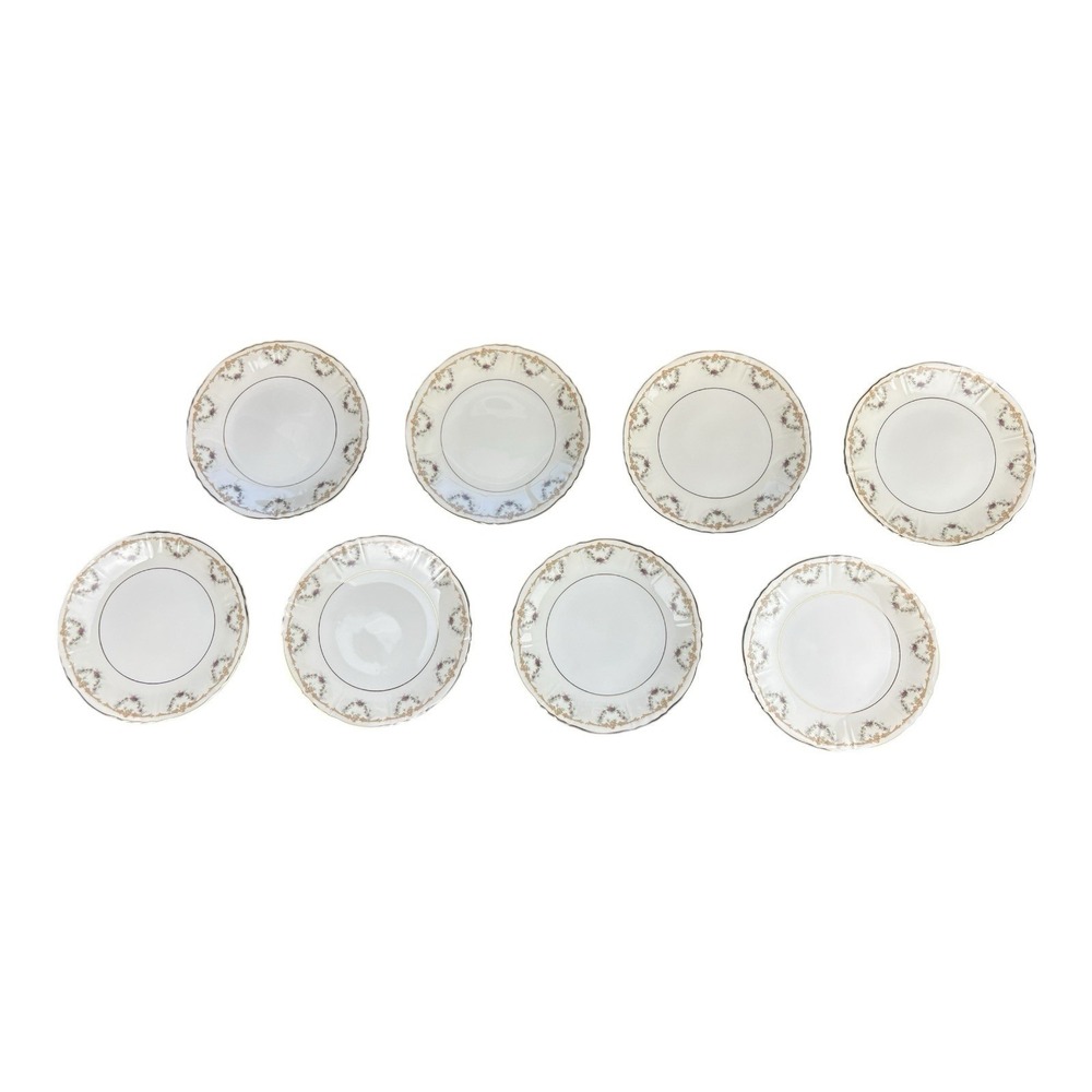 Set of 8 Syracuse‎ China "Wardell" Federal Shape Salad Plates – Made in America